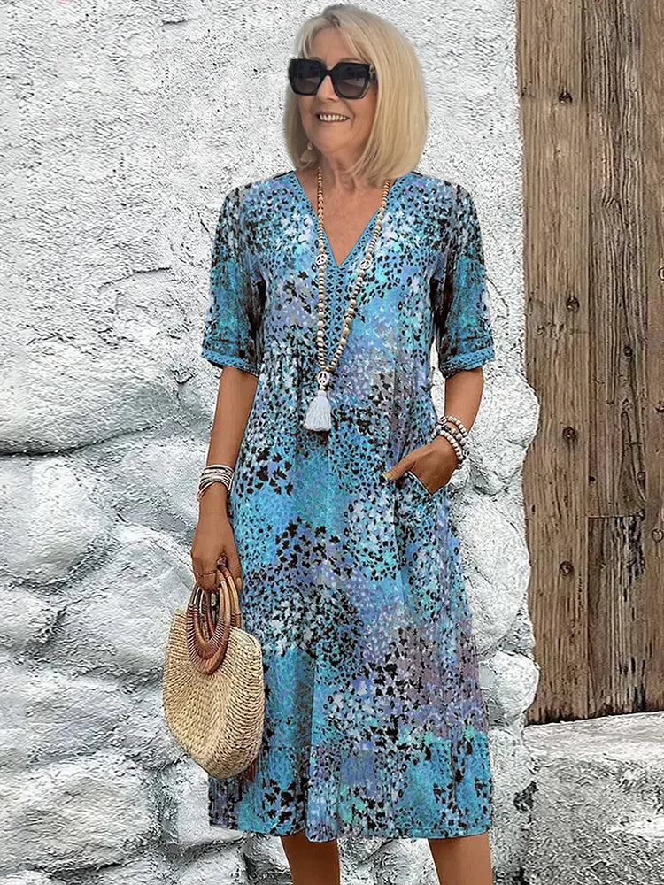 Lina™ | Abito leggero con scollo a V