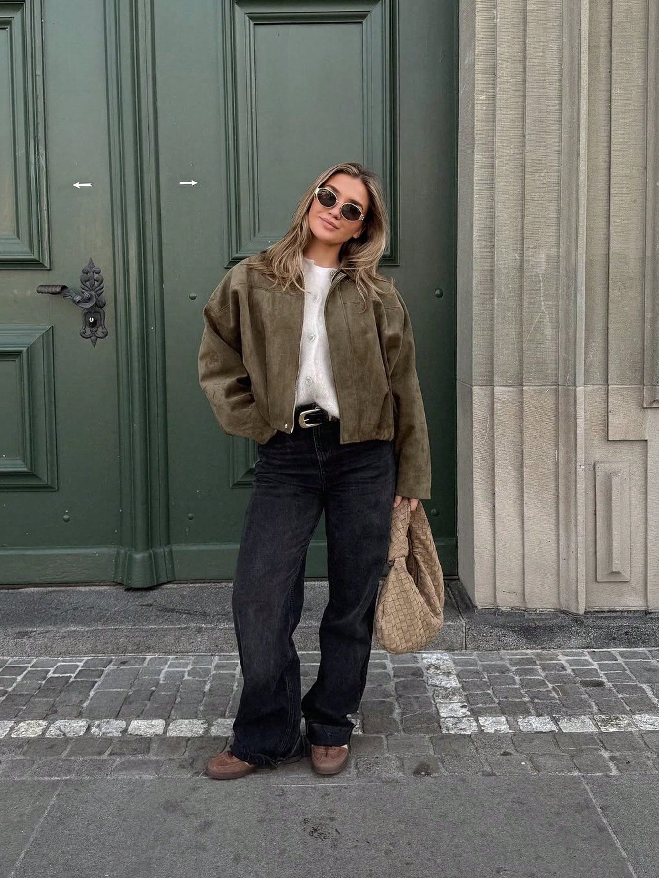 Giacca Scamosciata Oversize Giada™ – Perfetta per la Mezza Stagione
