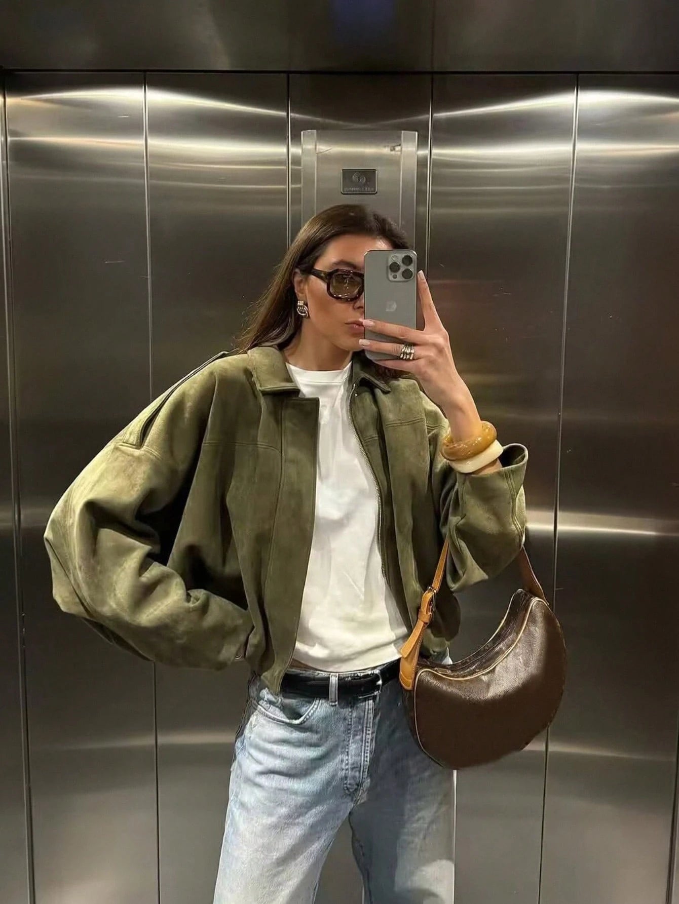 Giacca Scamosciata Oversize Giada™ – Perfetta per la Mezza Stagione