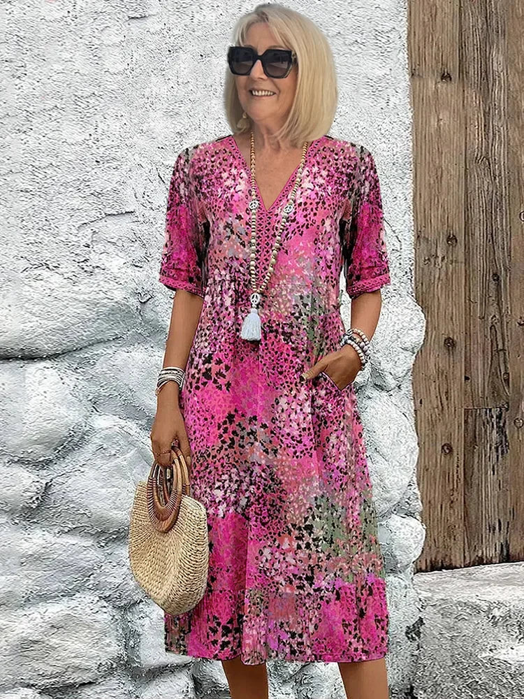 Lina™ | Abito leggero con scollo a V