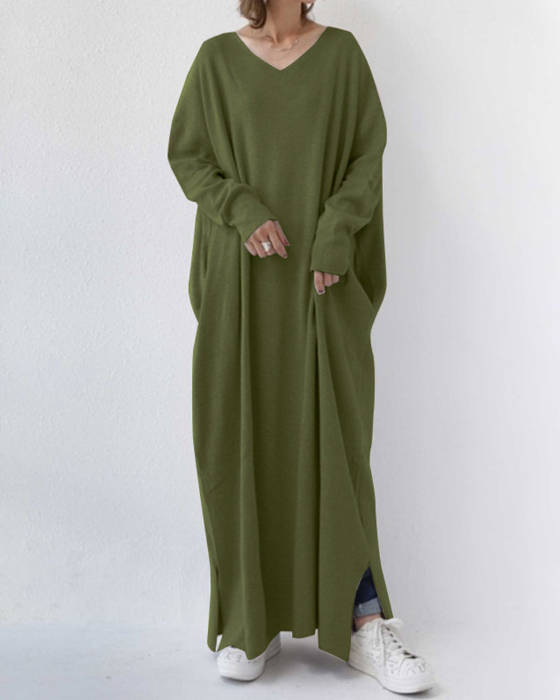 Eudora - Abito V-Neck Elegante e Casual
