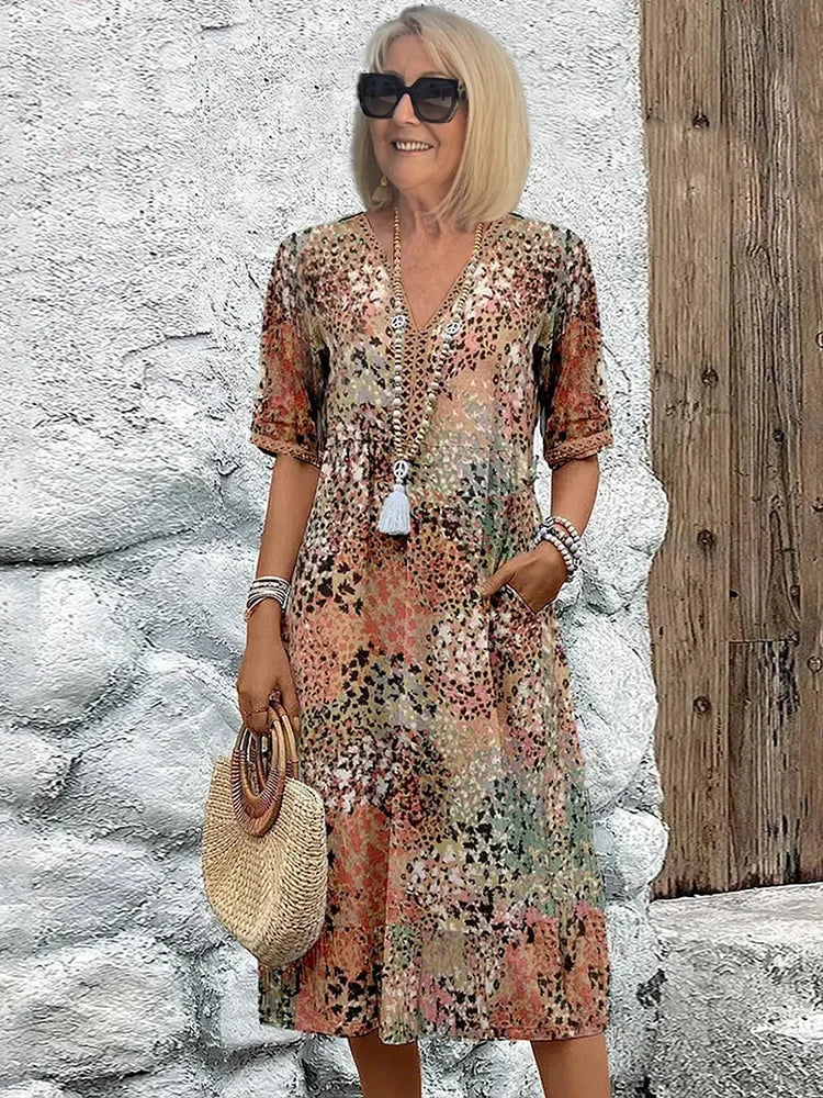 Lina™ | Abito leggero con scollo a V