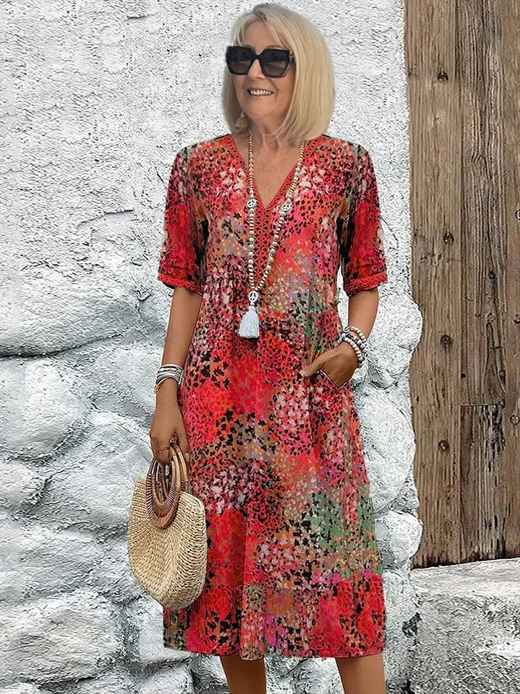 Lina™ | Abito leggero con scollo a V