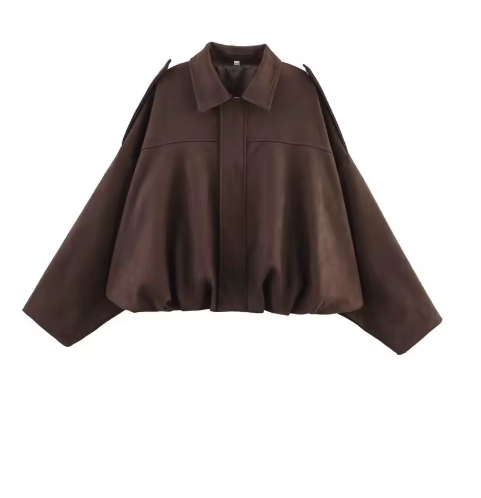 Giacca Scamosciata Oversize Giada™ – Perfetta per la Mezza Stagione