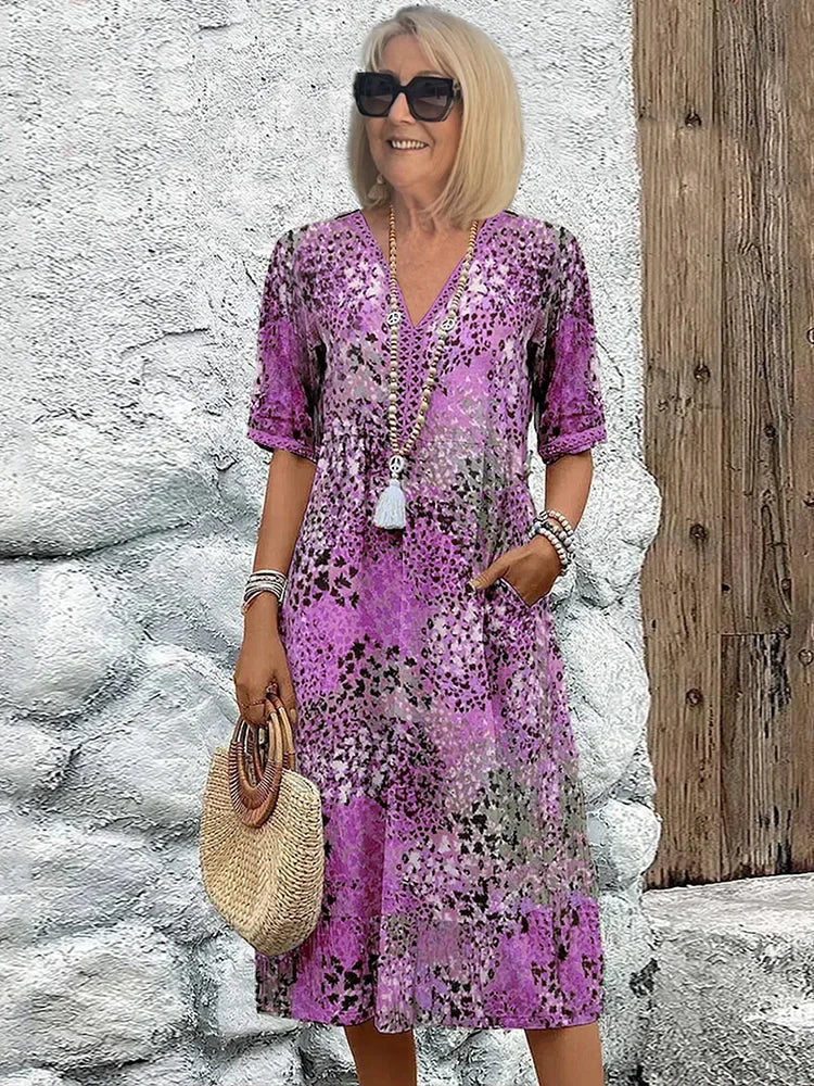 Lina™ | Abito leggero con scollo a V